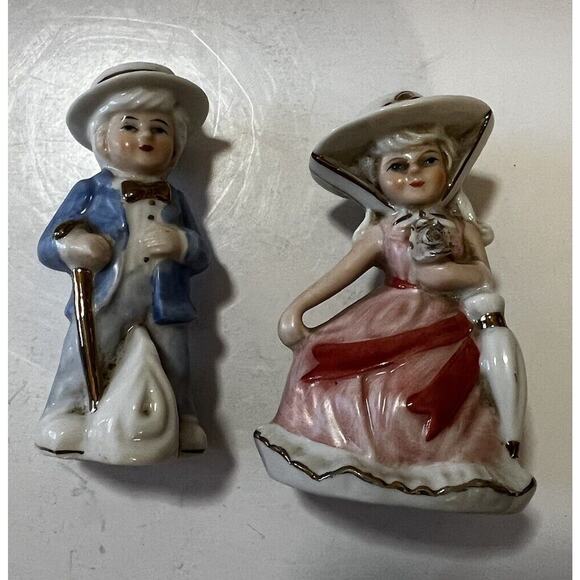 Victorian Couple Figurines Set of 2 COTC Southern Renaissance Boy And Girl - Picture 8 of 13